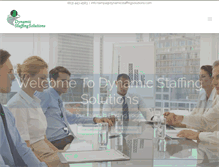Tablet Screenshot of dynamicstaffingsolutions.com
